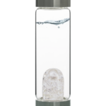 Diamonds water bottle with clear quartz